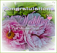 Congratulations on your Wedding. With Watermark